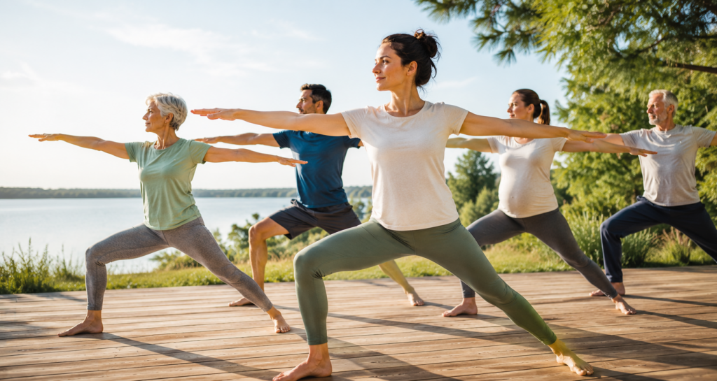 Yoga mouvement et equilibre